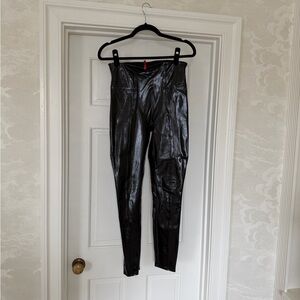 SPANX Black Glossy Leggings